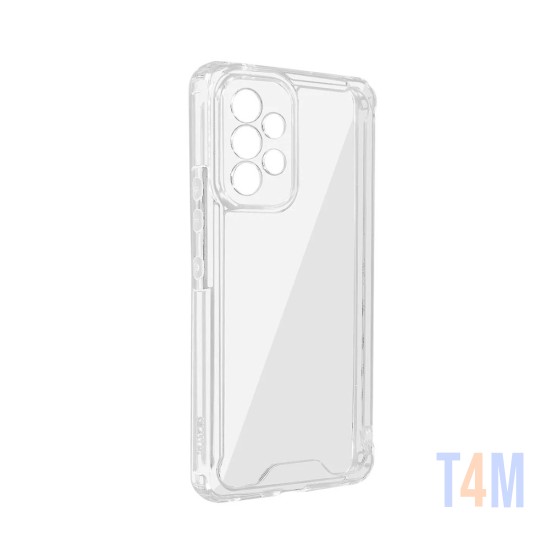 Funda de Silicona con Esquinas Duras para Samsung Galaxy A53 5g Transparente